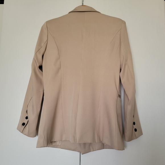 Just Youth Beige Tailored Blazer Jacket Large - Picture 11 of 12